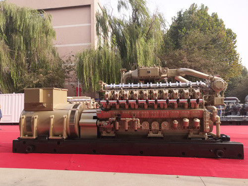 20κύλινδρος γεννήτρια φυσικού αερίου 1500kw σταθερό σταθμό ηλεκτρικής ενέργειας με πρότυπο πρότυπο