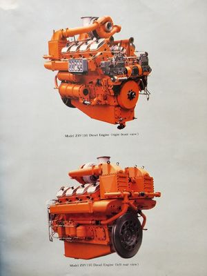 Αλουμινένιο κινητήρα μοντέλο Z12V190bd2 γεννήτρια μοντέλο Ifc6502 500kw γεννήτρια ντίζελ 100kg