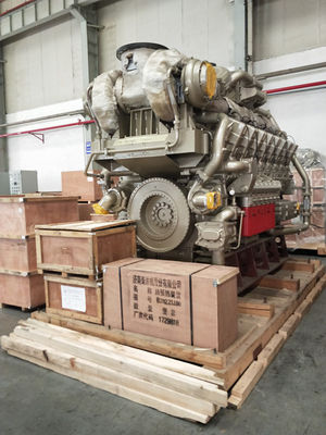 Jichai 1000kw Γεννήτρια αερίου 1200GF-T Μηχανή μοντέλο H16V190zdt στο πινέλο του έμβολο 16V190