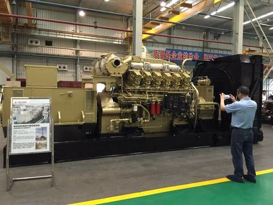 Jichai 1000kw Γεννήτρια αερίου 1200GF-T Μηχανή μοντέλο H16V190zdt στο πινέλο του έμβολο 16V190